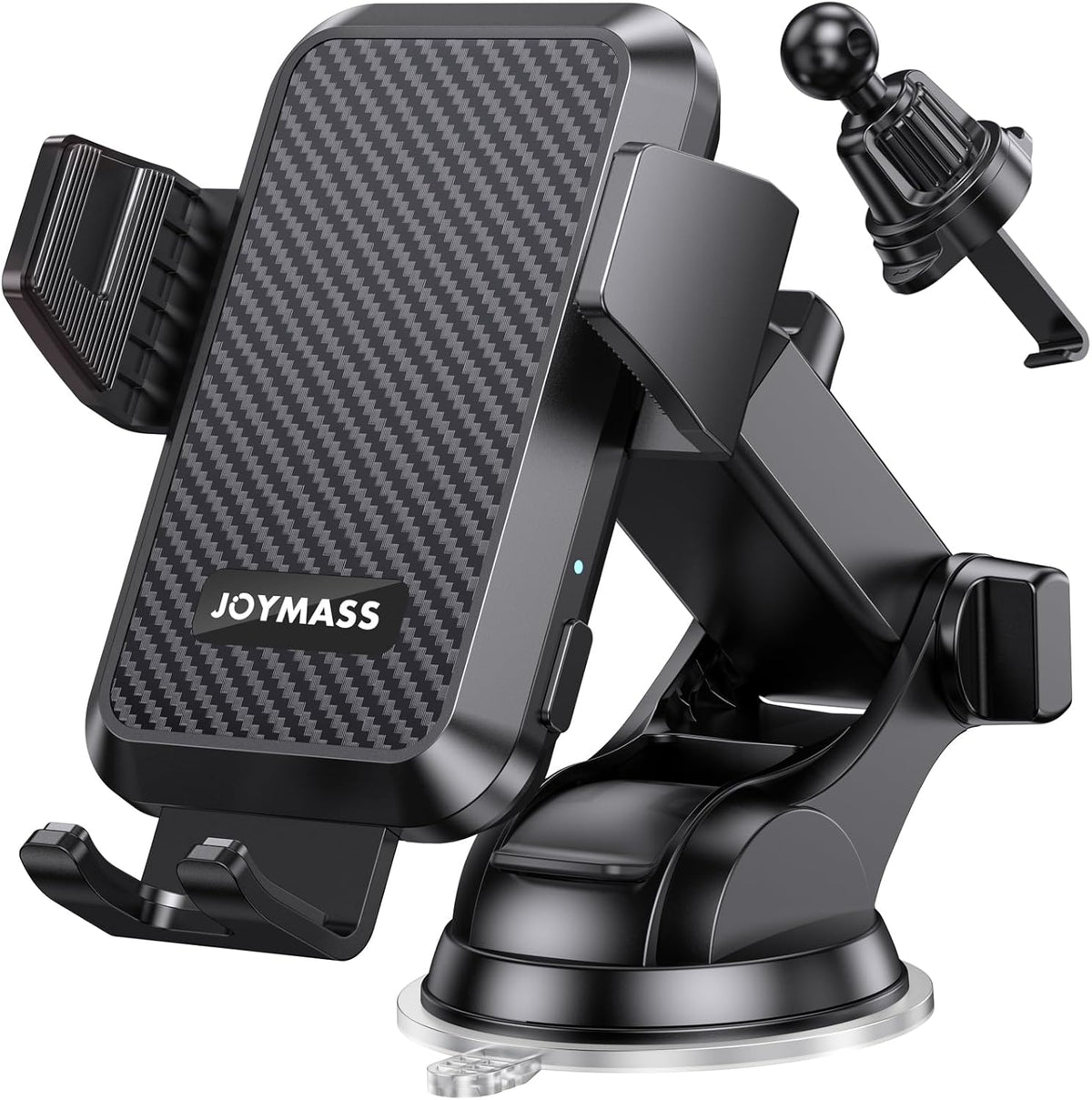 JOYMASS Cargador inalámbrico de coche, soportes de teléfono para tu automóvil, soporte de teléfono de sujeción automática de 15 W, accesorios de automóvil para iPhone 16 15 14 13 12 Mini Pro Max 11 XR