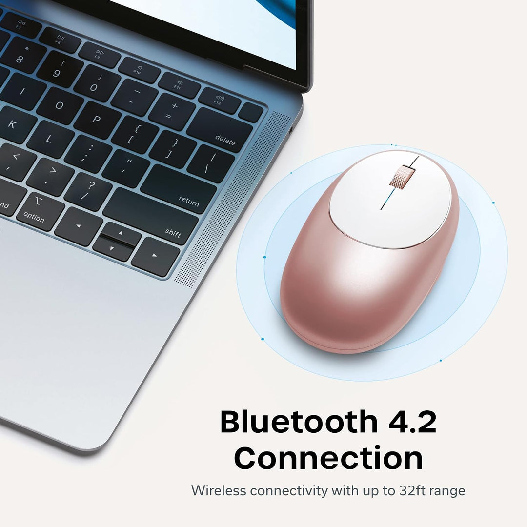 Ratón inalámbrico Bluetooth Satechi M1, recargable USB-C, compacto...