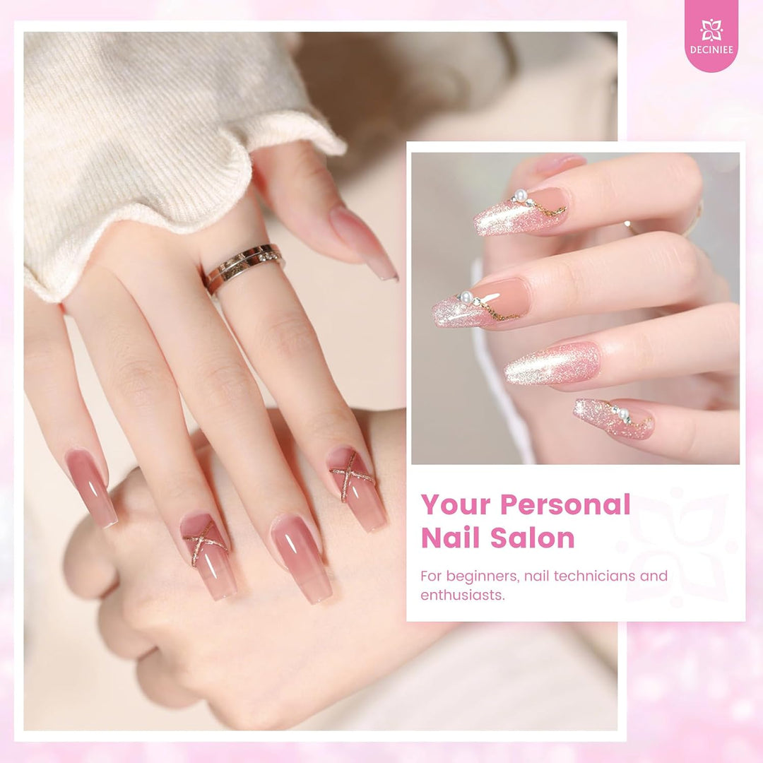 Kit de uñas para principiantes con todo: conjunto profesional de po...