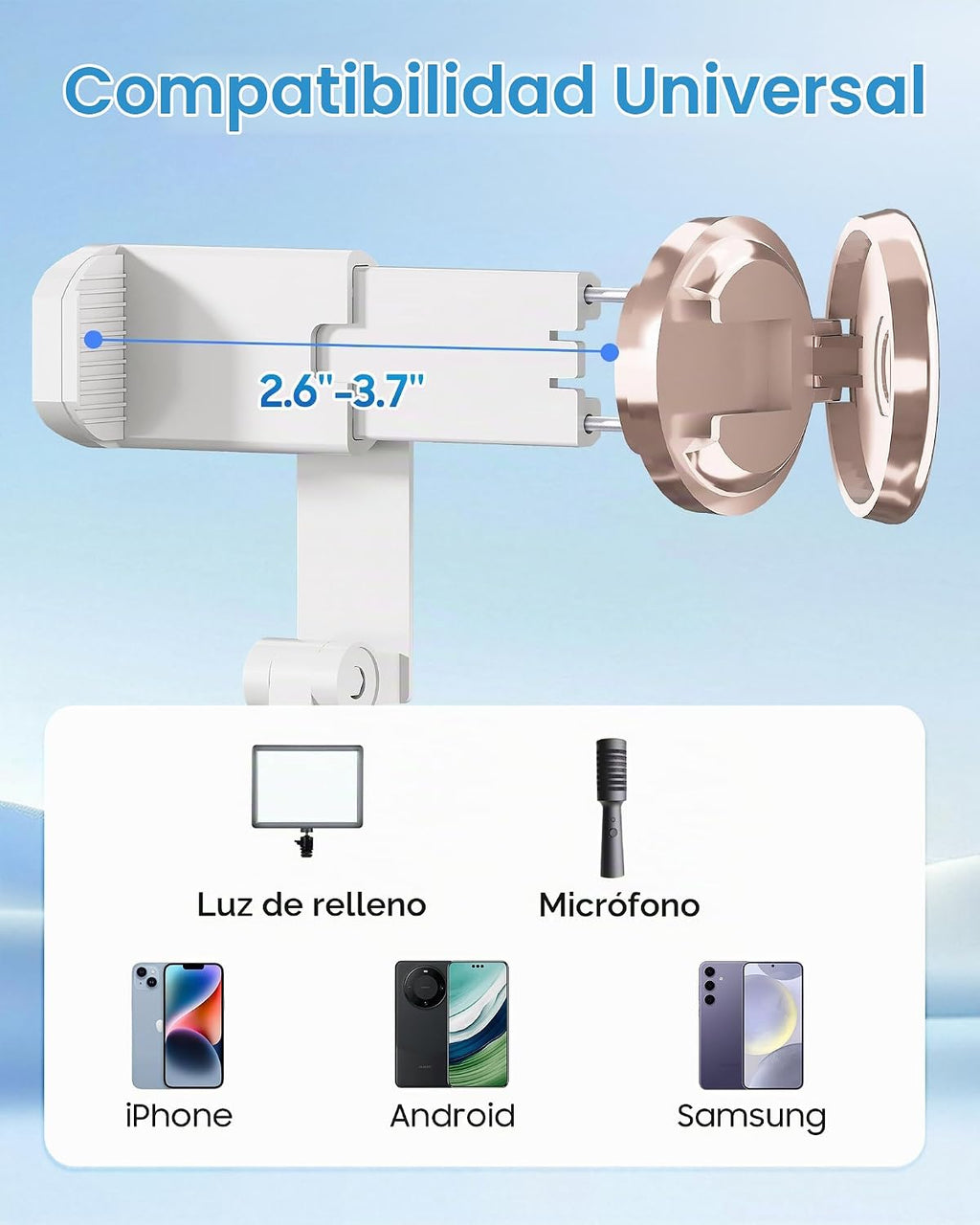 67" trípode palo para selfie con control remoto inalámbrico para iPhone y Android