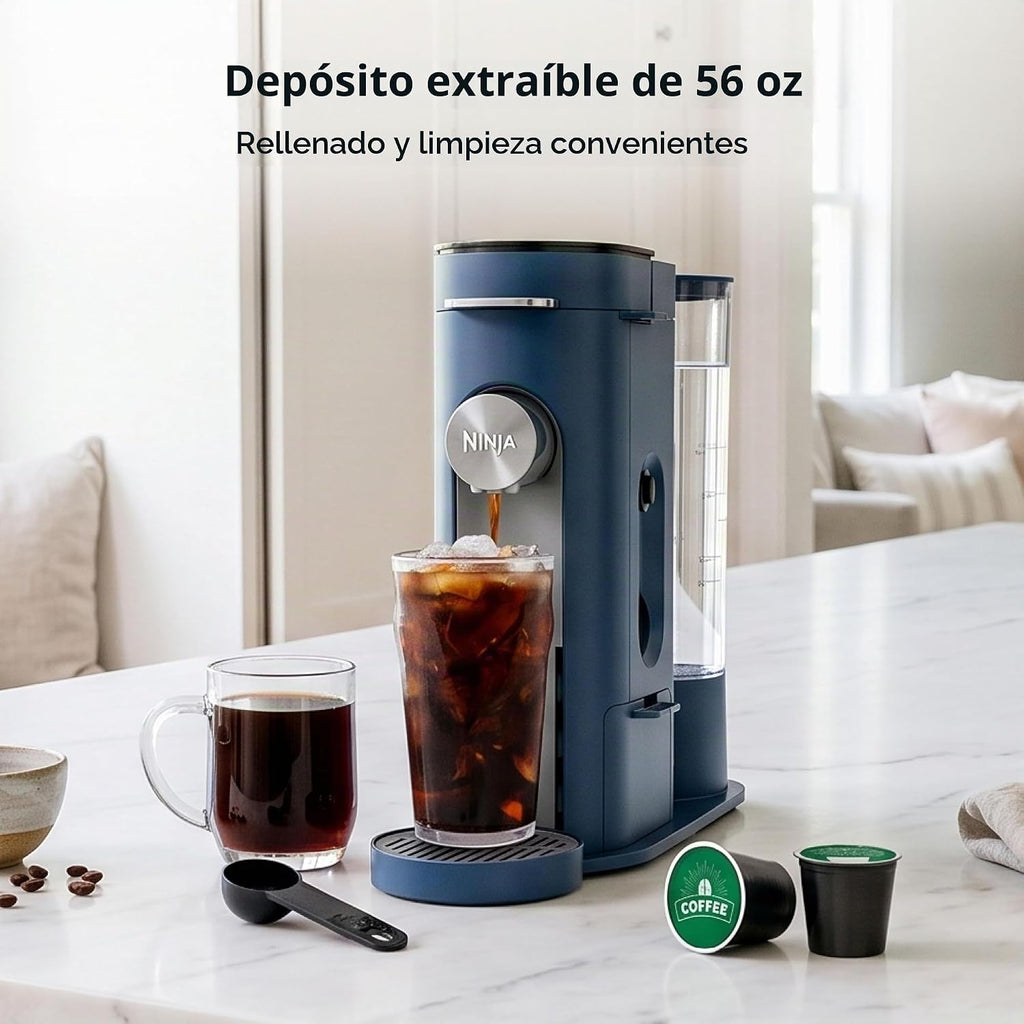 Ninja - Cafetera de una sola porción, máquina combinada, cápsulas K-Cup y