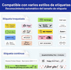 SUPVAN Máquina etiquetadora con teclado y Bluetooth E11 con 4 cintas