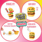 MGA's Miniverse Make It - Mini peluche (paquete de 2), embalaje ciego, bricolaje, coleccionables de felpa con temática de alimentos, adhesivo de secado al aire, 8 para coleccionar, accesorio de