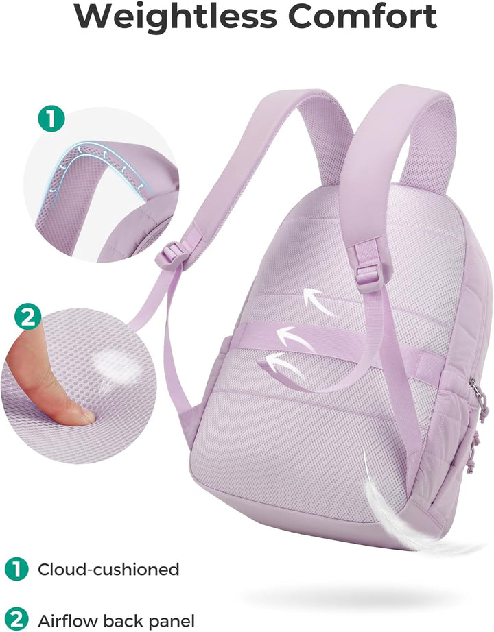 BAGSMART - Mochila universitaria para portátil, mochila de viaje pa...