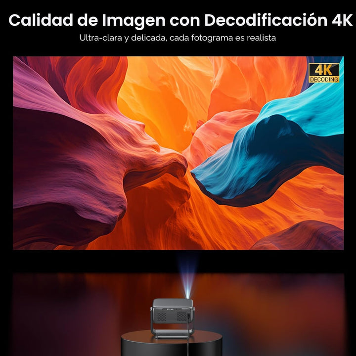 Proyector para exteriores de Google TV con licencia oficial ANSI 20...