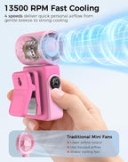 Hotsales Ventilador portátil con clip, mini ventilador de mano reca...