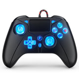Compatible con controlador PS5, controlador con cable para PlayStat...