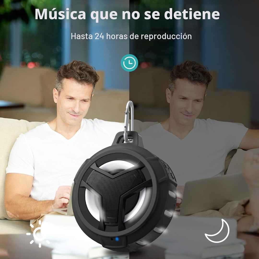 EBODA Altavoz de ducha Bluetooth, altavoces Bluetooth portátiles, a...