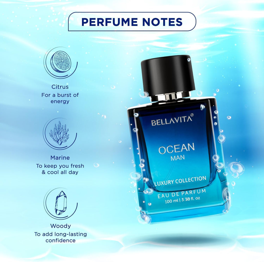 Bella Vita Luxury OCEAN Eau de Perfume para Hombre (100ml) | Fragan...