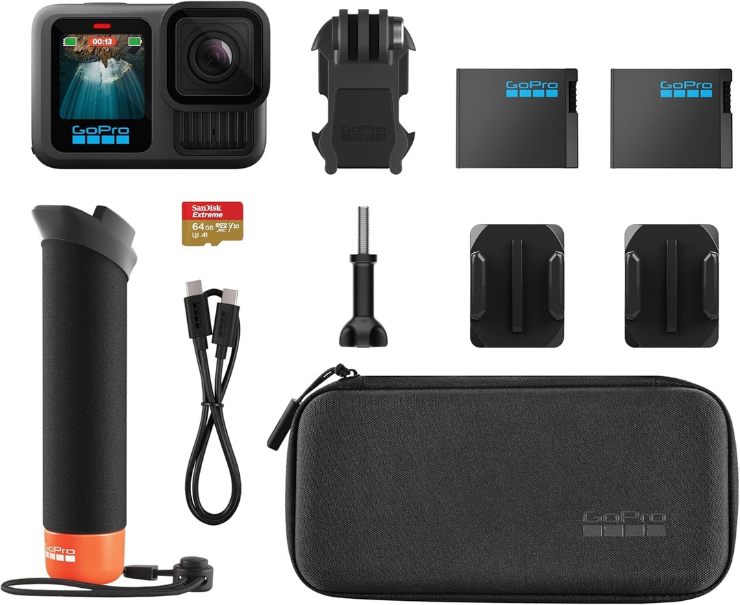 GoPro HERO13 - Paquete de accesorios negros \u2013 Incluye el manip...