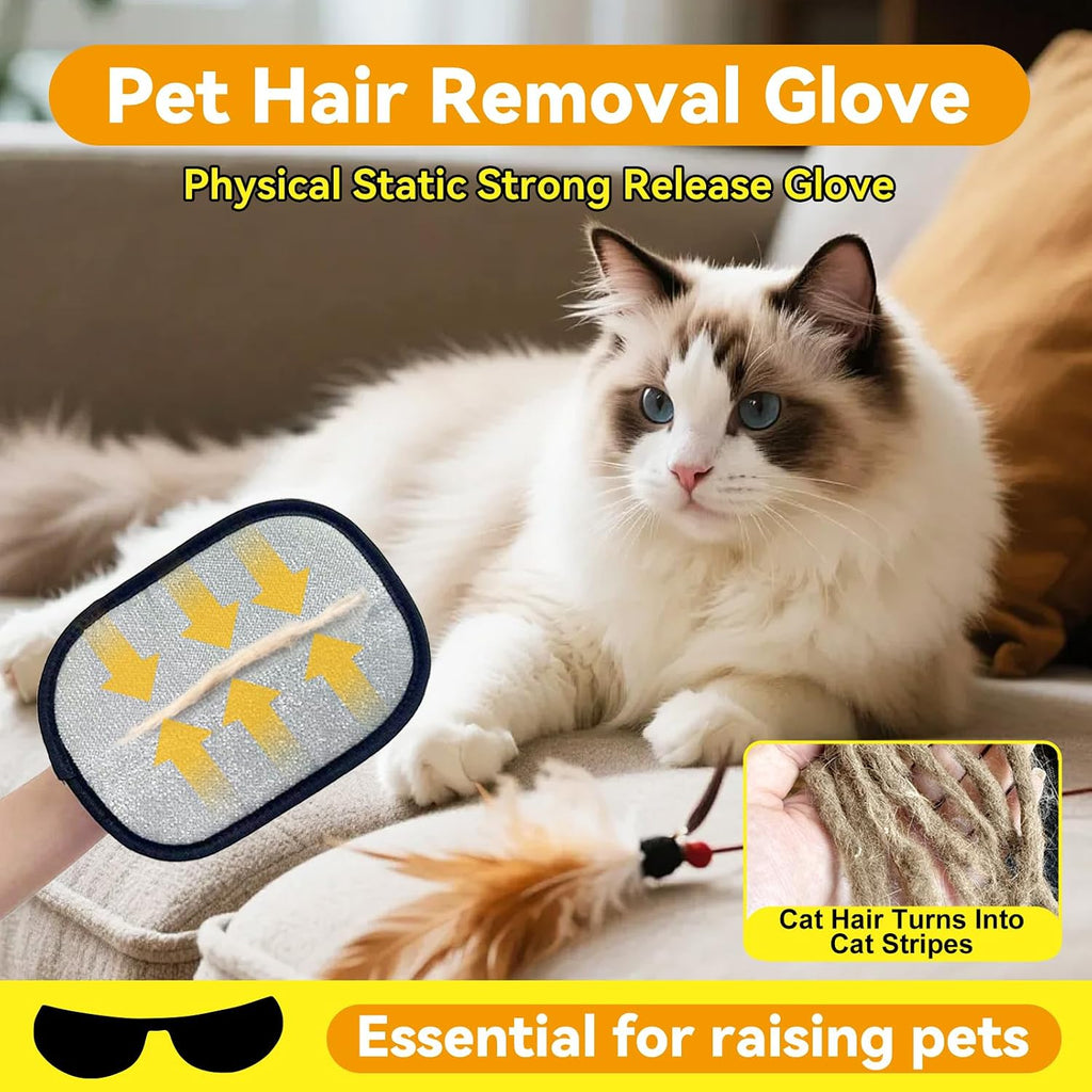 Guantes electrostáticos para depilación de mascotas