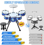 Drum Set para Toddlers - Upgraded Kids Musical Toy para 3-5 Boys Girls