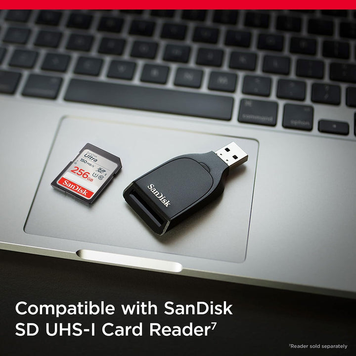 SanDisk Tarjeta de memoria Ultra SDXC UHS-I de 256 GB, hasta 150 MB...