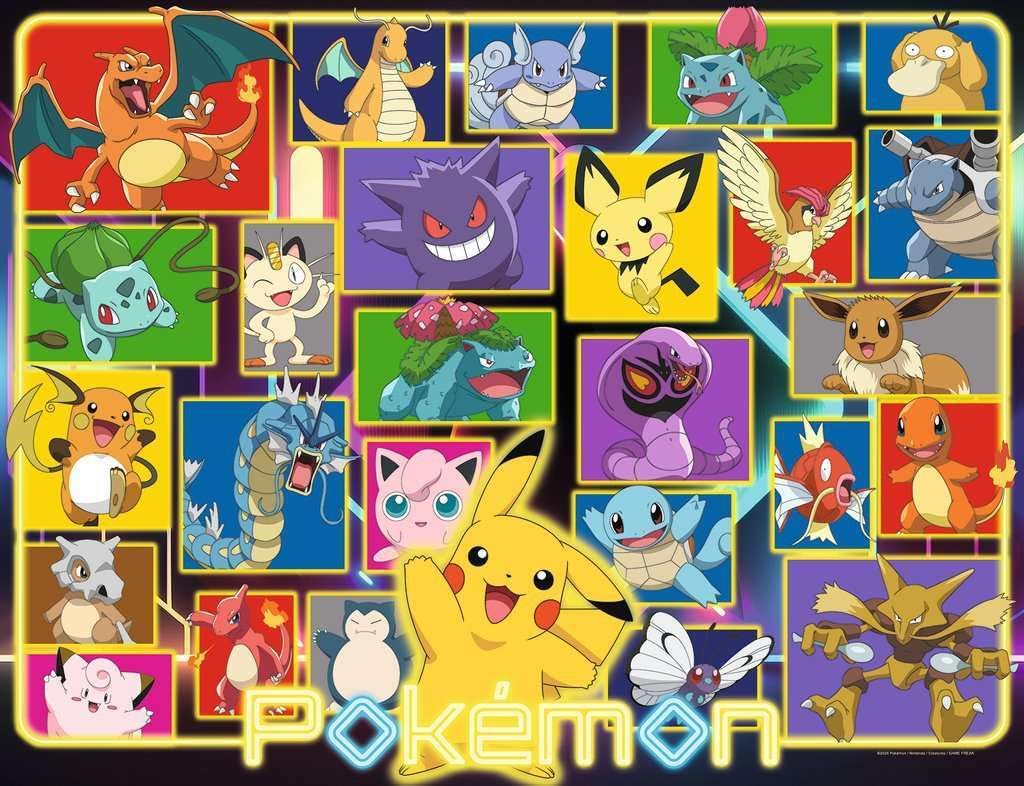 Ravensburger - Rompecabezas para adultos de 2000 piezas - Pokemon luminoso - A partir de 14 años - Calidad premium fabricado en Europa - Diversión y acción - 12001130, amarillo