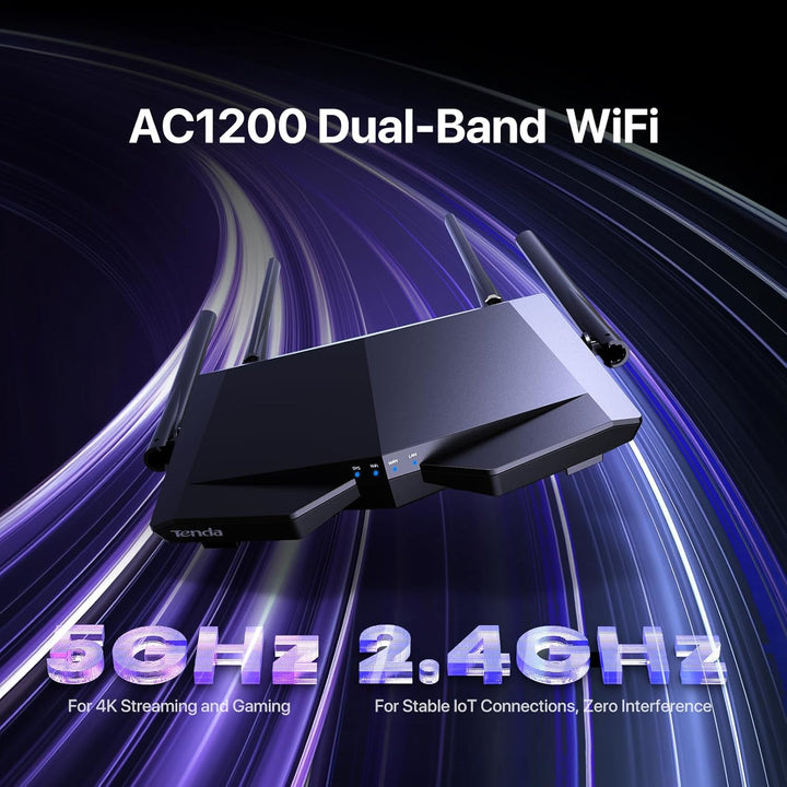 Tenda N300 Router WIFI inalámbrico con antena de alta potencia 5dBi...