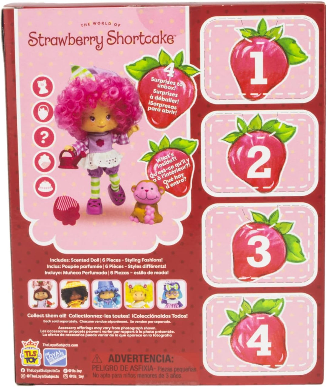 The Loyal Subjects Fresa Shortcake Raspberry Tart Muñeca de moda de...
