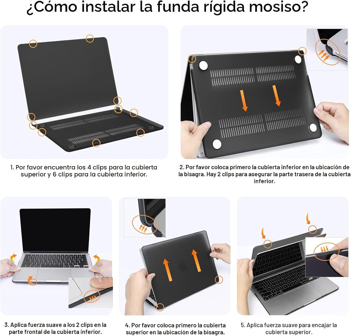 MOSISO Funda compatible con MacBook Air de 13 pulgadas M5 2026 M4 M...