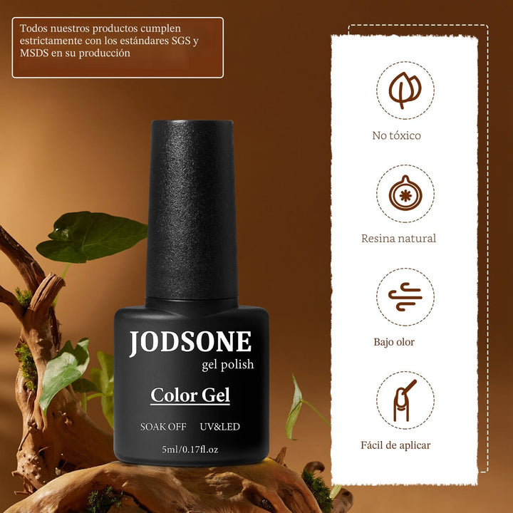 JODSONE - Juego de 100 esmaltes de uñas de gel (5 ml cada uno) con...