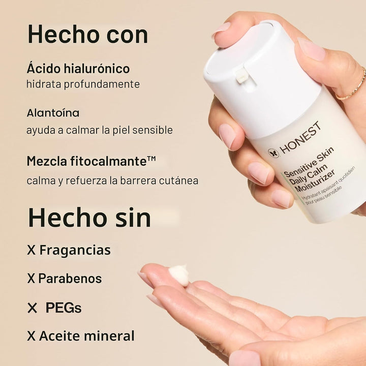Honest Beauty Crema Hidratante Ligera Diaria para Piel Sensible | R...