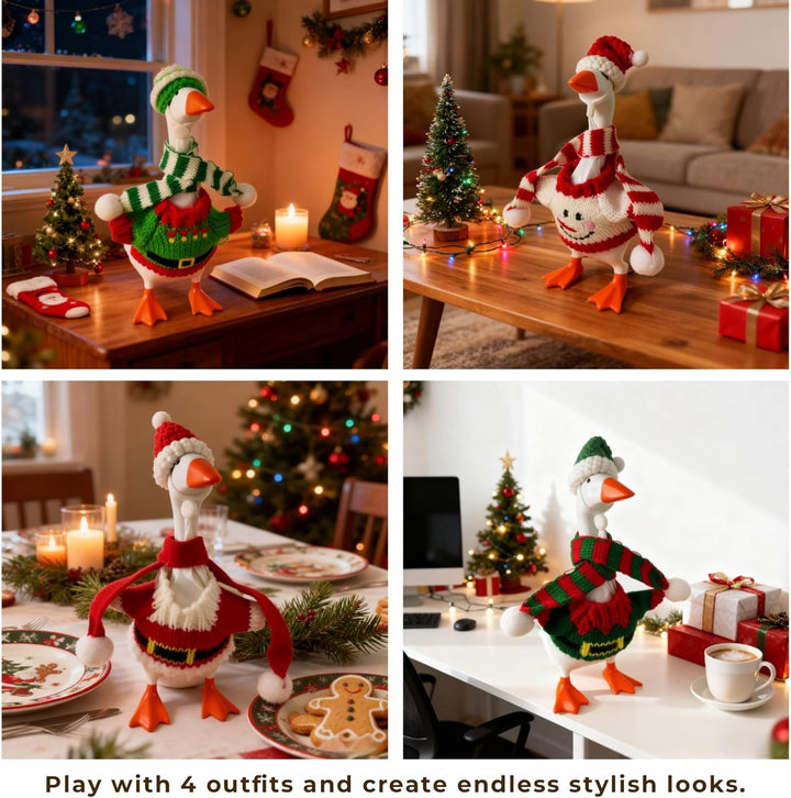 Conjuntos de ganso de 7 pulgadas mini escritorio Navidad