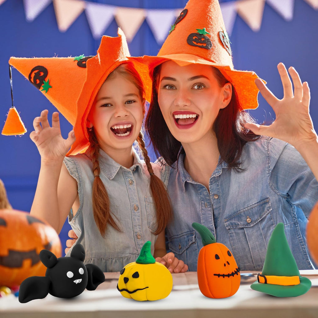 WinnerWhy 72 piezas 1130g de arcilla de secado al aire para modelar, arcilla mágica ultra ligera para niños, para DIY, para esculpir, regalo escolar de secado al aire (color de Halloween)