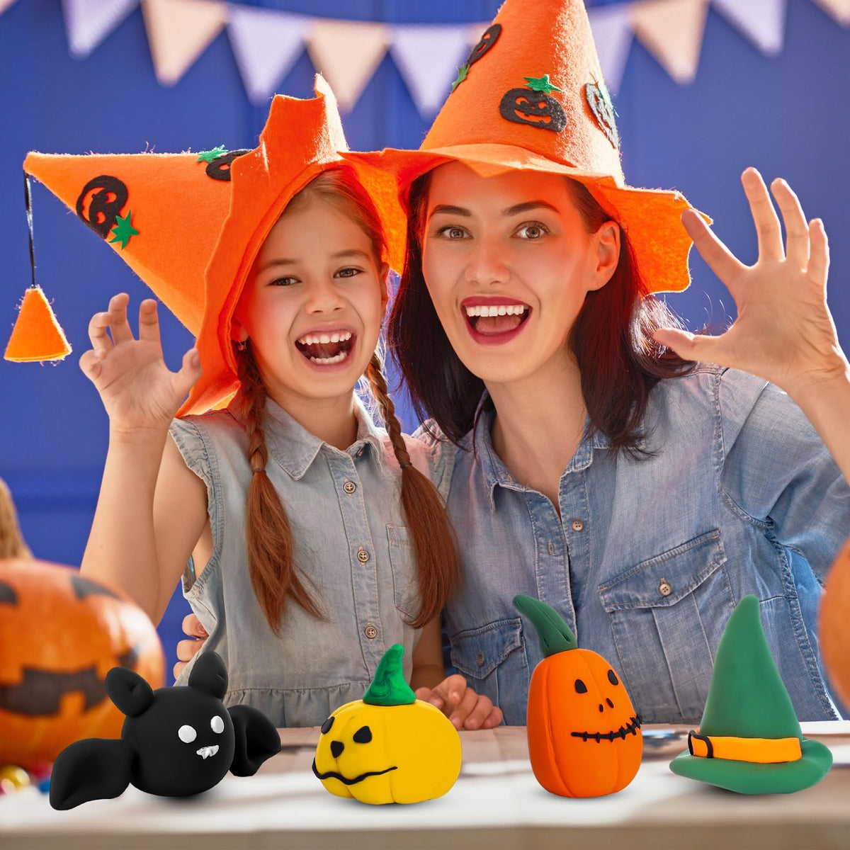 WinnerWhy 72 piezas 1130g de arcilla de secado al aire para modelar, arcilla mágica ultra ligera para niños, para DIY, para esculpir, regalo escolar de secado al aire (color de Halloween)