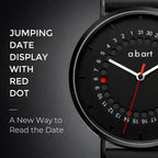 Reloj para Hombre a.b.art – Indicador de Fecha Saltante, Movimiento de Cuarzo Ronda, Cristal de Zafiro, Caja Ultrafina de Acero Inoxidable, Reloj de Pulsera Minimalista Estilo Bauhaus 41MM
