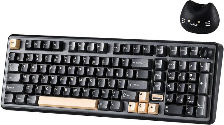 YUNZII B98 PRO QMK\/VIA - Teclado mecánico inalámbrico para juegos,...