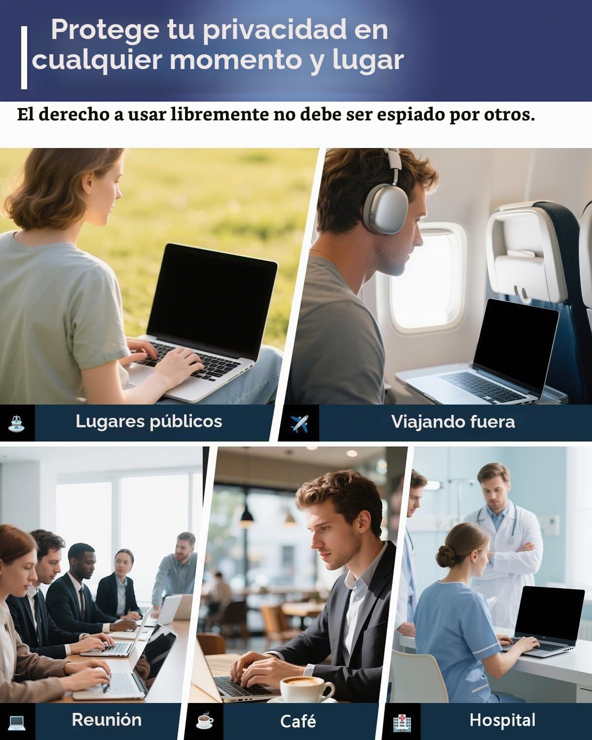 Pantalla magnética de privacidad para laptop de 16 pulgadas 16:10,...
