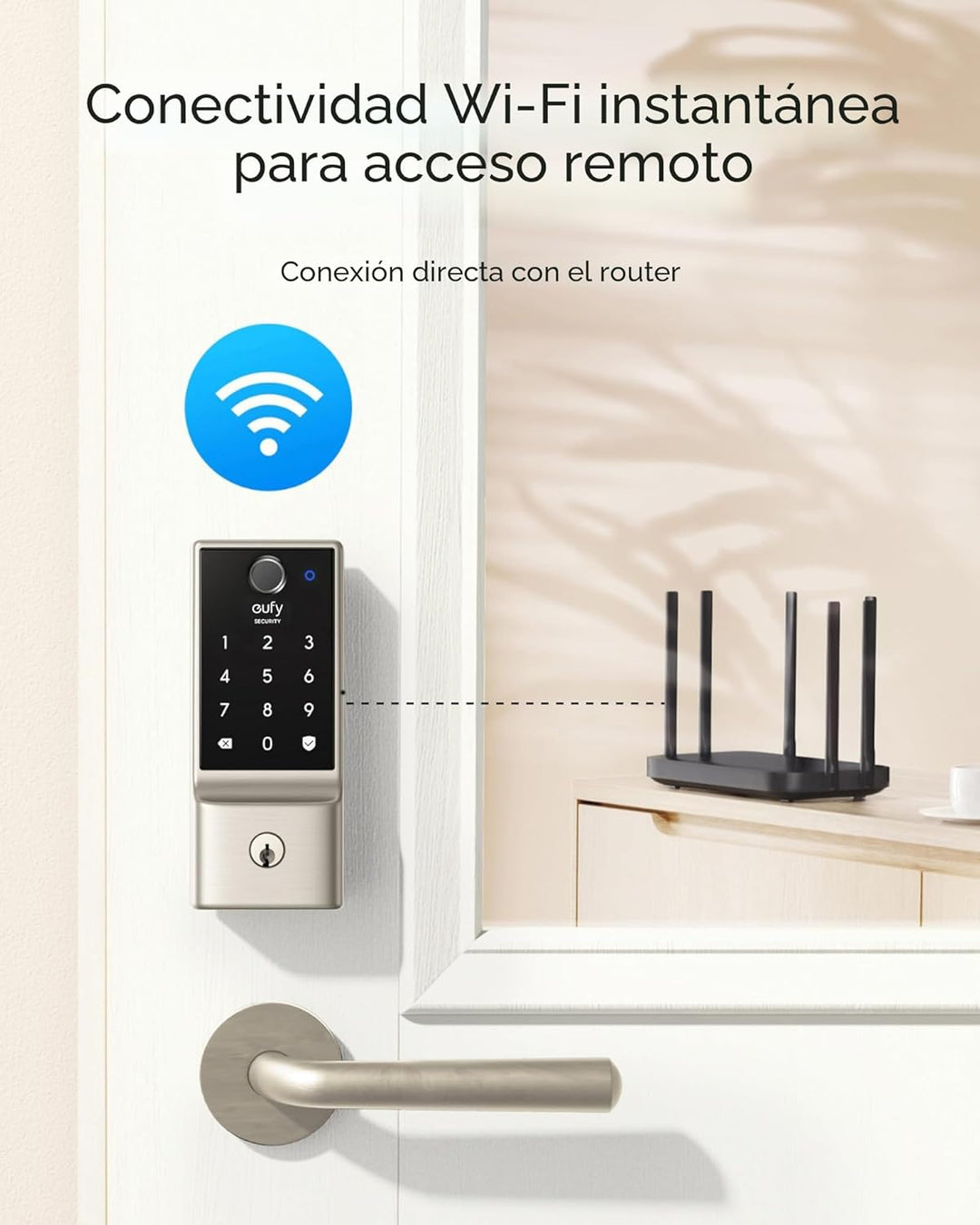 eufy Security Smart Lock C220, cerradura inteligente de puerta sin...