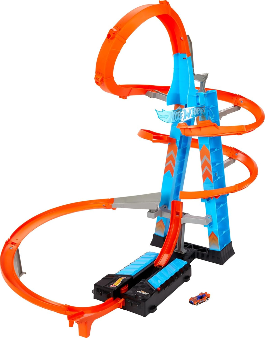 Hot Wheels Sky Crash Tower Track Set - Juego de pistas de torre de...