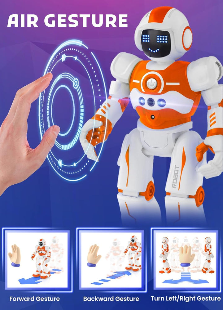 EduCuties Juguetes robot para niños, control remoto programable, ju...