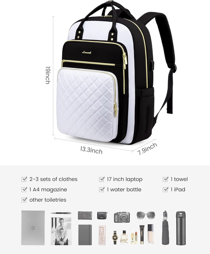 LOVEVOOK Mochila para computadora portátil para mujer, mochila para...