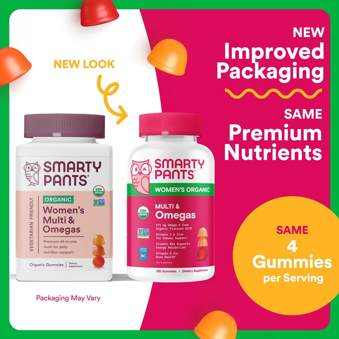 SmartyPants Gomitas multivitamínicas orgánicas para mujeres: biotin...