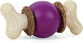 PetSafe Busy Buddy Bouncy Bone - Juguete ajustable 3 en 1 de alimentación lenta con anillos de golosinas recargables, limpia dientes y encías, cura el aburrimiento y ralentiza los hábitos alimenticios