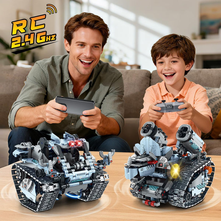 Robot de construcción de juguete con luces juego de