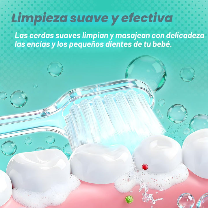 Papablic Cepillo de dientes eléctrico sónico para niños de 1 a 3 añ...