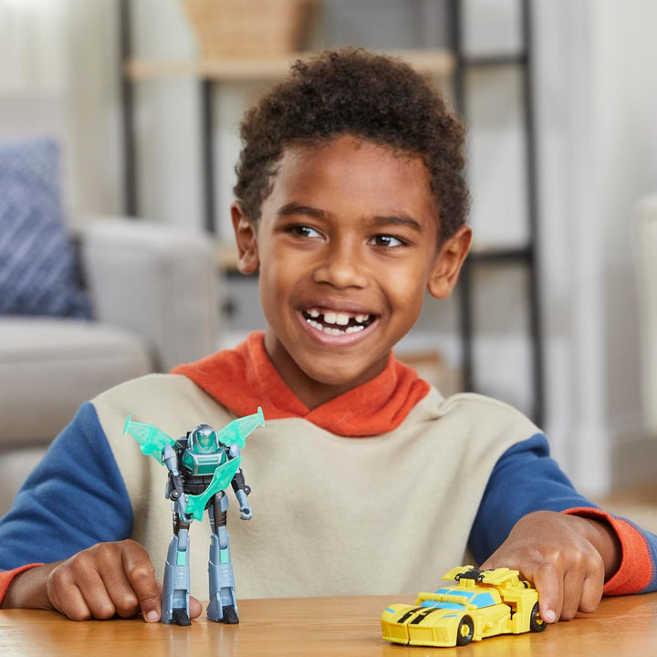 Transformers EarthSpark Cyber-Combiner Bumblebee and Malto Robot Fi...