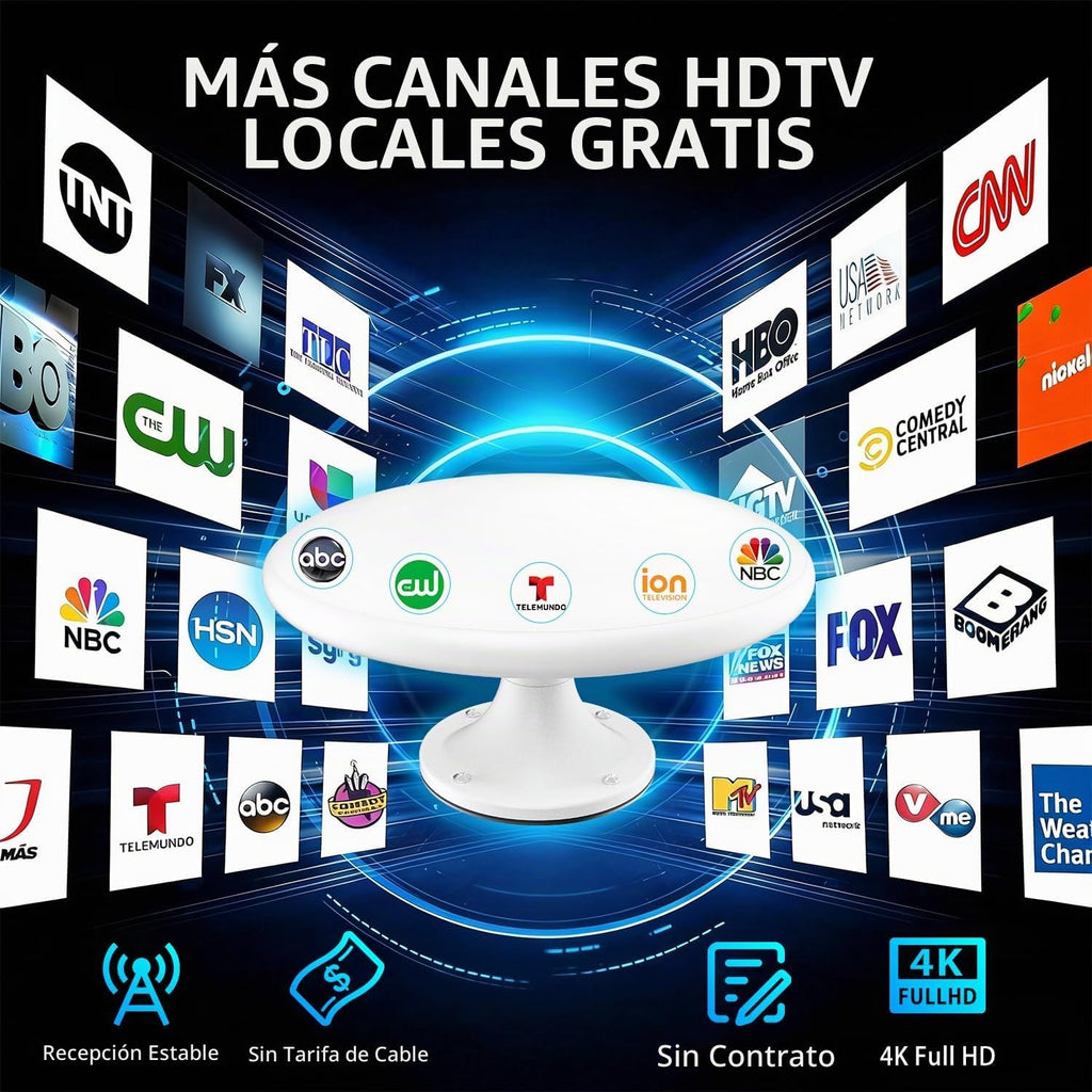 Antena de TV RV al aire libre para cámper, antena digital RV montaje en