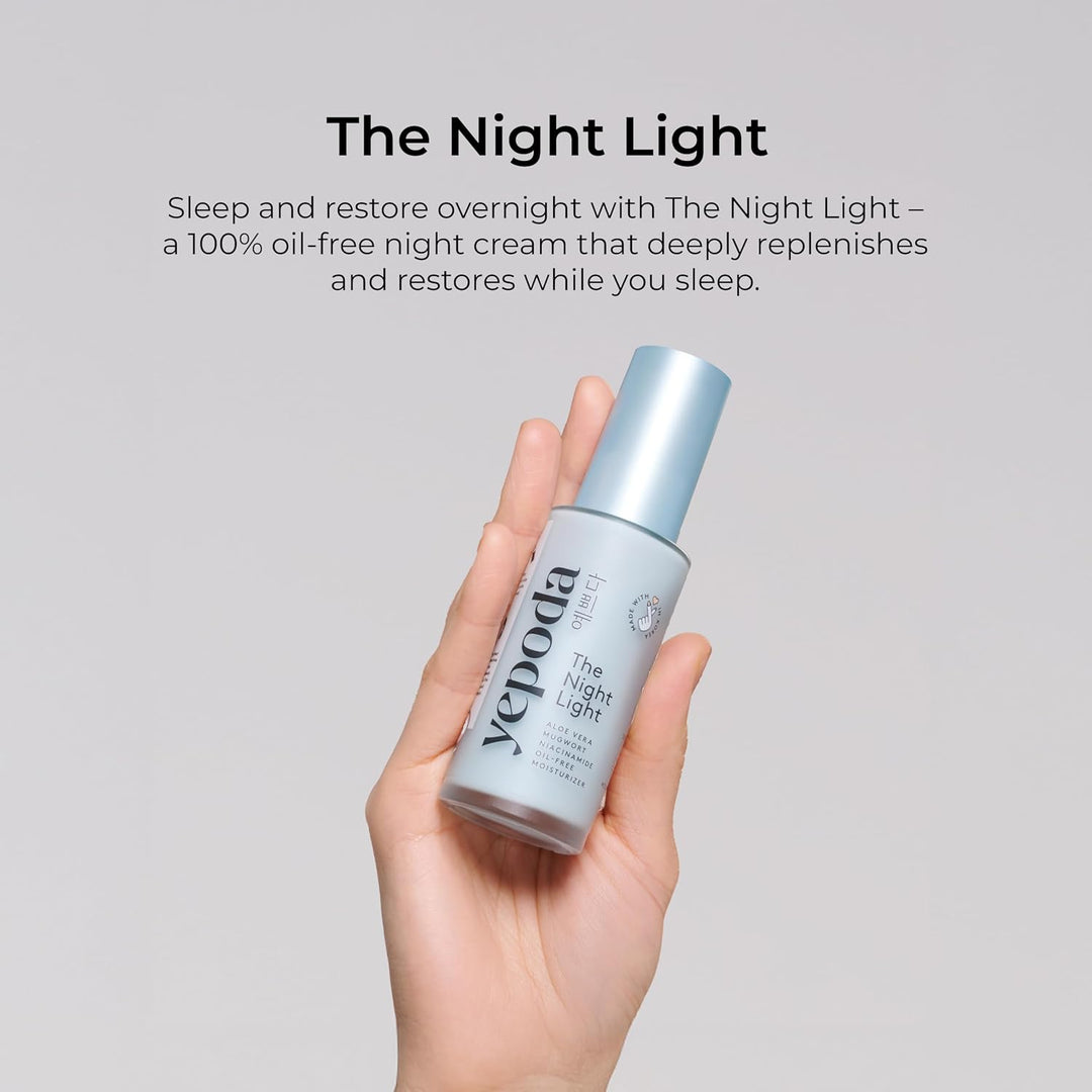 Yepoda The Night Light, hidratante de noche calmante y aclarante si...