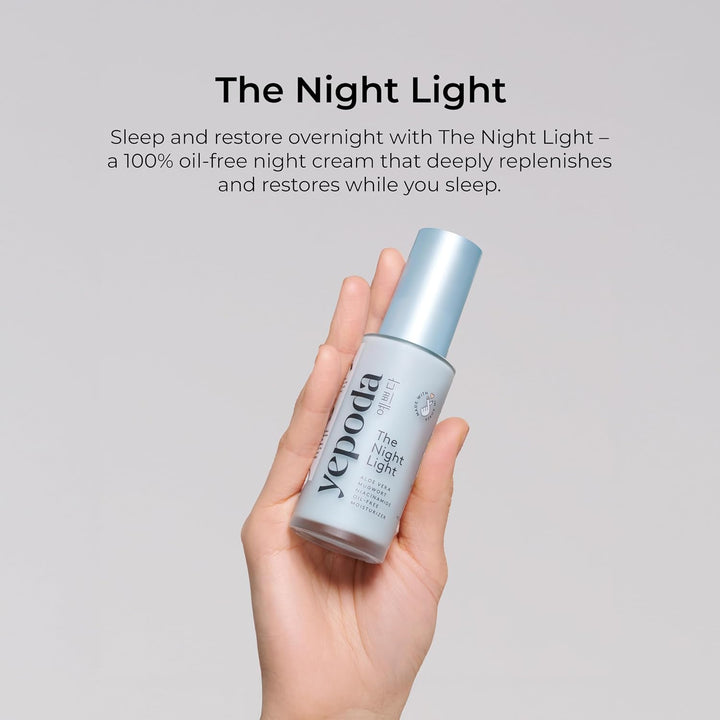Yepoda The Night Light, hidratante de noche calmante y aclarante si...