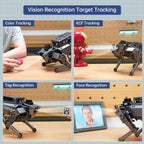 HIWONDER ROSPug Perro robot biónico cuadrúpedo con visión IA impulsado por Jetson Nano ROS de código abierto Python Programación SLAM Mapeo y navegación para adultos