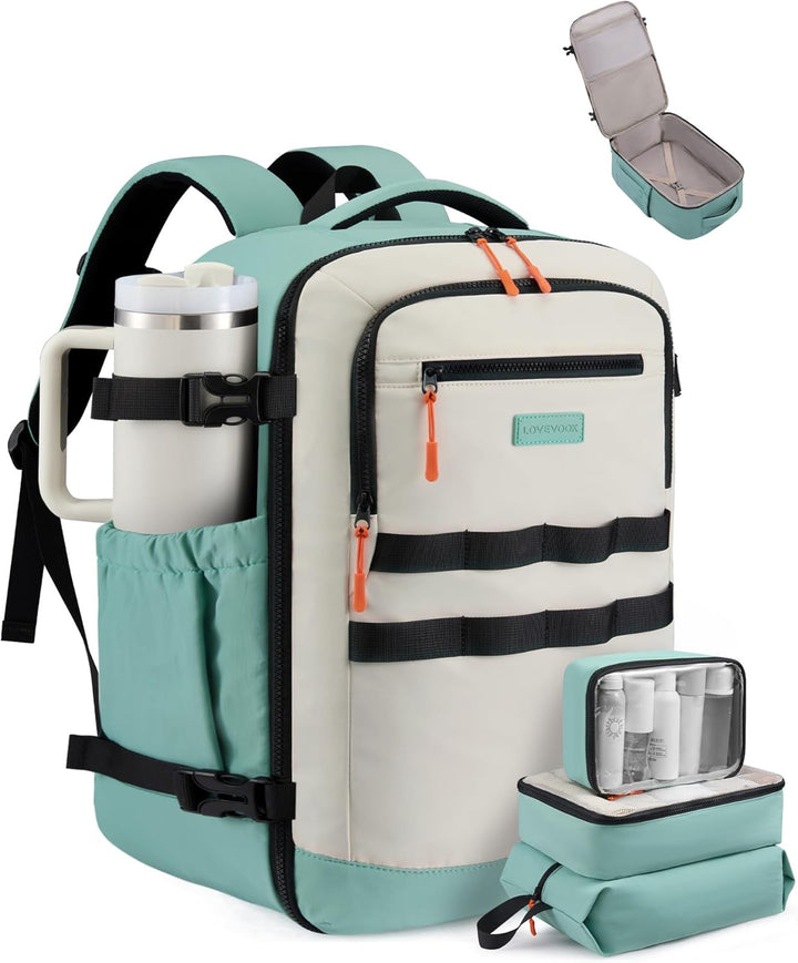 LOVEVOOK Mochila de viaje de 50 litros para mujeres y hombres, moch...