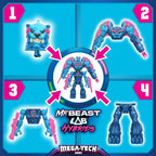 MrBeast Lab Hybrids Mega Pack, 4 Mix & Match Figures, 7 Accessories