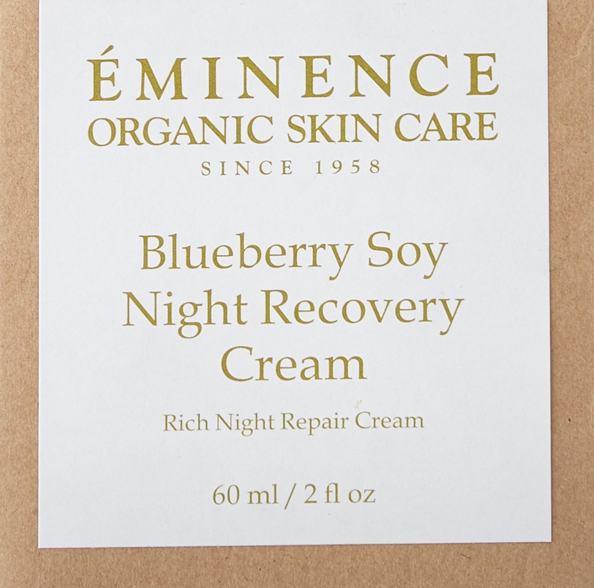Eminence Crema de recuperación nocturna de soja y arándanos, 2 onzas