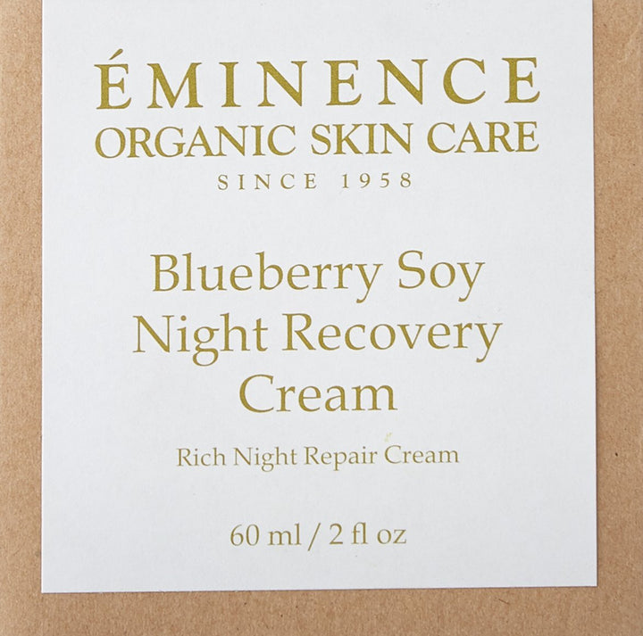 Eminence Crema de recuperación nocturna de soja y arándanos, 2 onzas