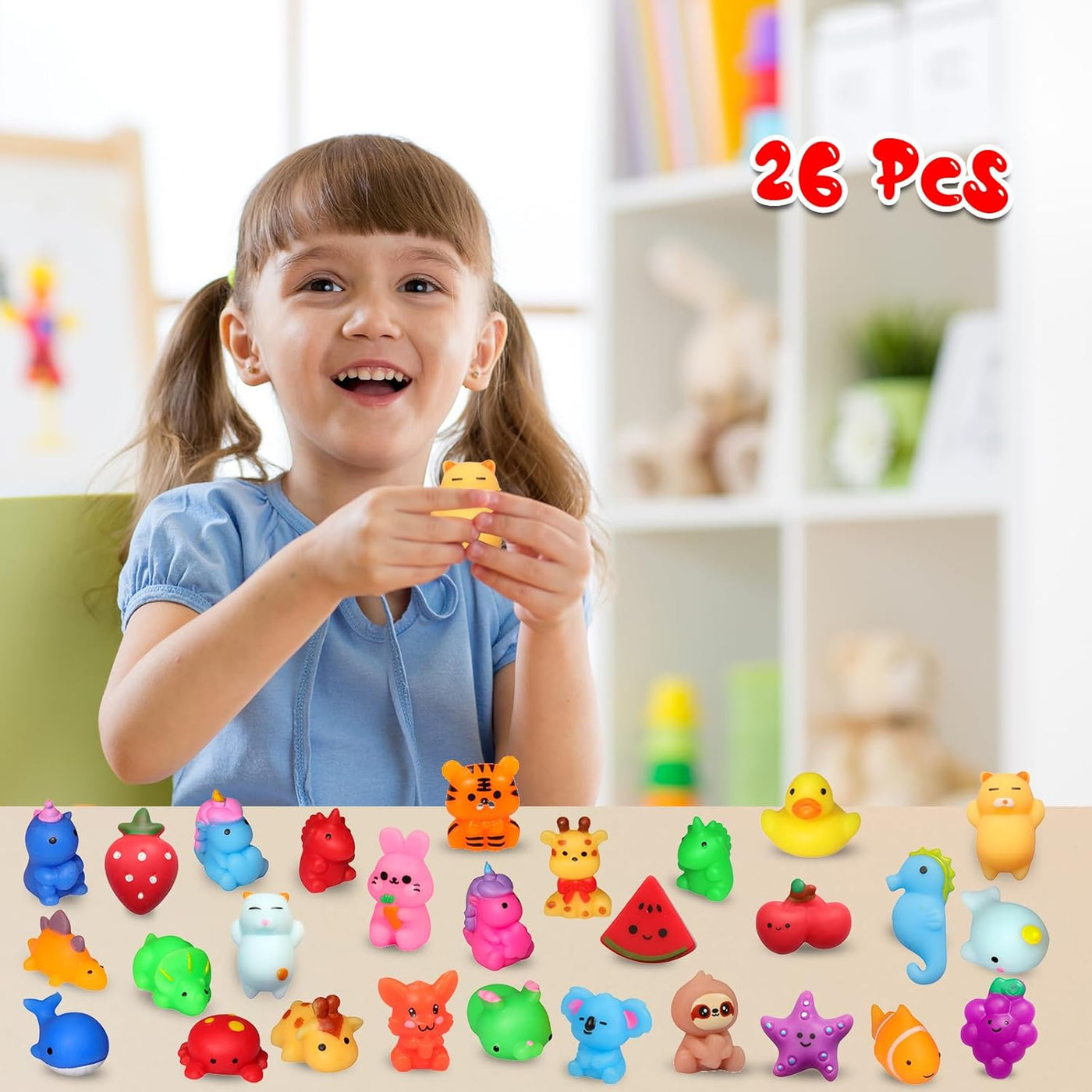 nobasco Squishies paquete de 26 juguetes esponjosos Mochi