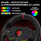SUBSONIC Racing 220RS RGB Interruptor de Volante Gaming 2 PS4 Xbox y PC