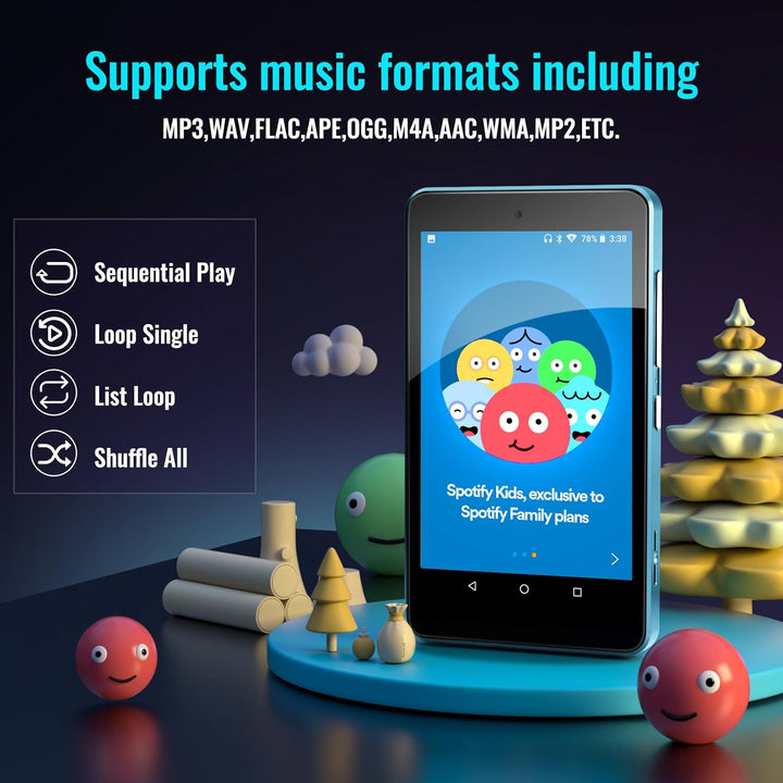 Reproductor de MP3 para niños con Spotify, controles parentales, Sp...