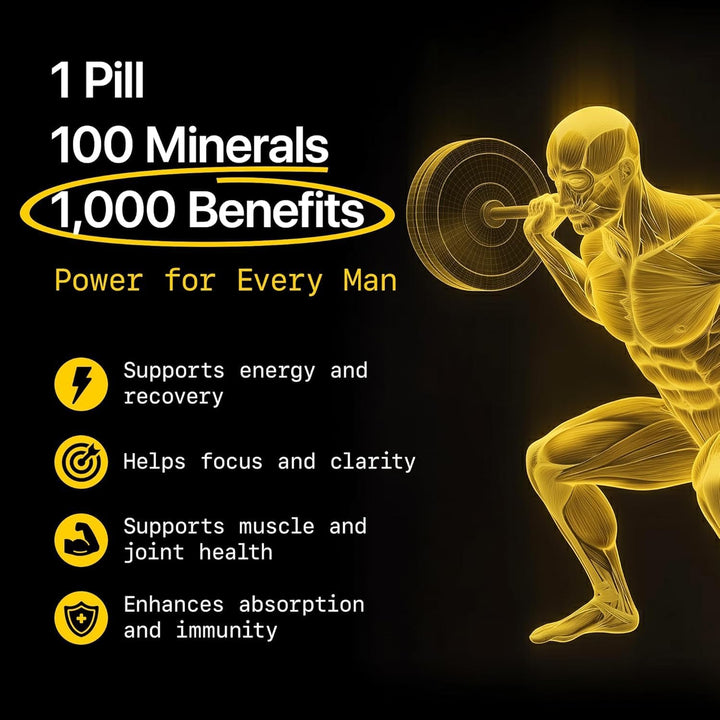 Menerals Multivitamínico para hombre \u2013 Suplemento mineral todo...